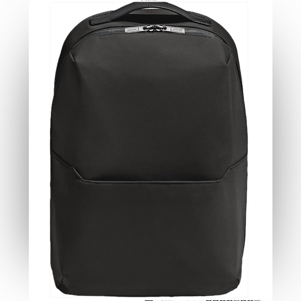 AWAY Everywhere Zip Backpack with Laptop Sleeve~ Jet Black~ Unisex